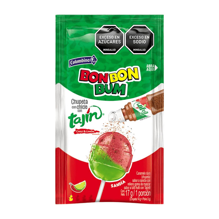 Bon Bon Bum Tajín Watermelon 17g - Sabores Market
