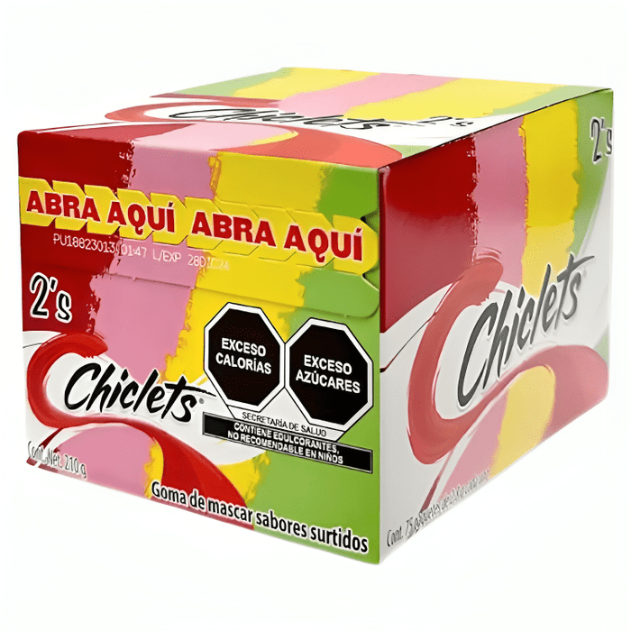 Chiclets 2's - 75 Unidades - Sabores Market