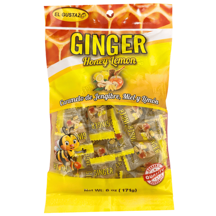 El Gustazo Caramelo de Gengibre Miel y Limón 171g - Sabores Market