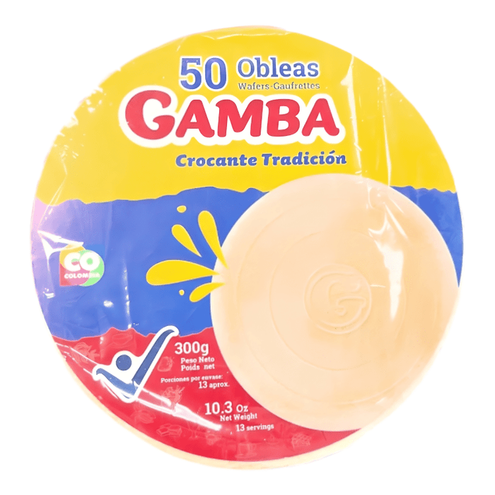 Obleas Gamba - 50 Unidades - Sabores Market