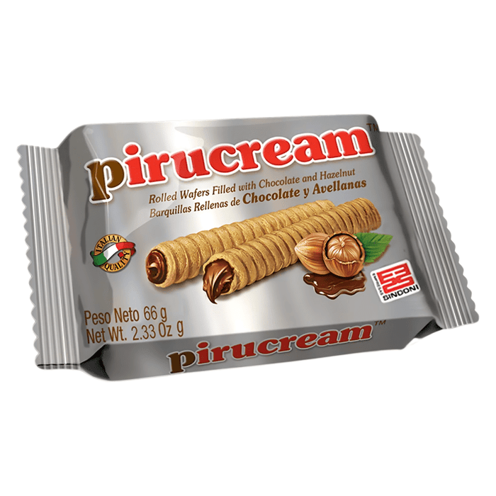 Pirucream Chocolate y Avellanas Estuche - 10 Barquillas - Sabores Market