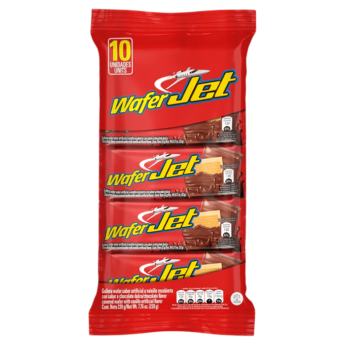 Wafer Jet - 10 Unidades - Sabores Market