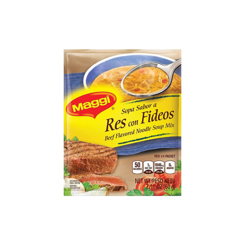 Maggi Sopa Res Con Fideos 60g - Sabores Market