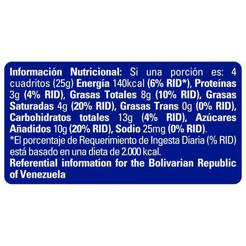 Savoy Carre Mini 25g - Sabores Market