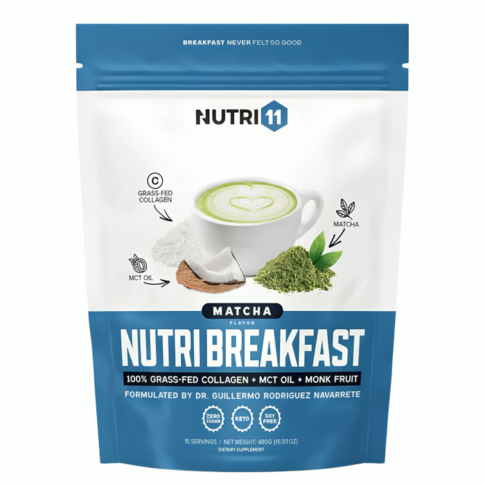 Nutri11 Nutri Breakfast Suplemento sabor Matcha 480g