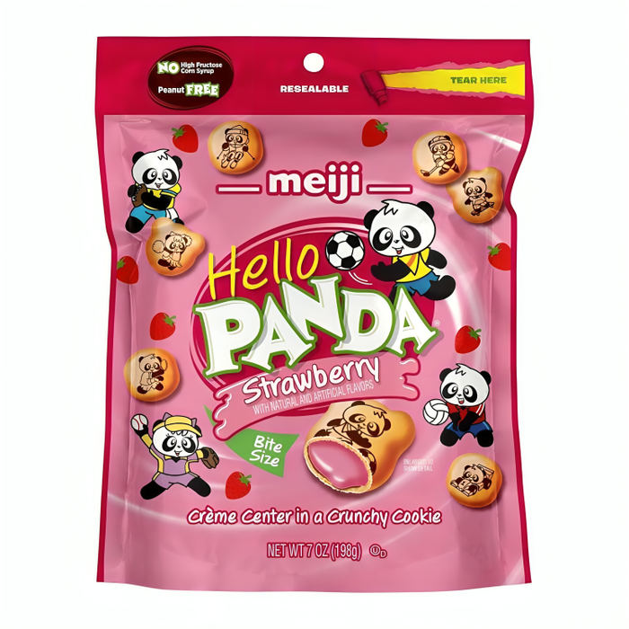 Meji Hello Panda Fresa 198g