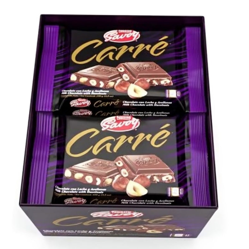 Savoy Carre Hazelnut Box - 10 Units