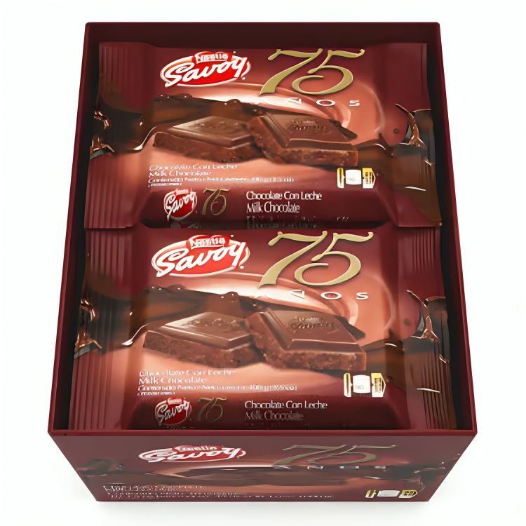 Savoy 75th Anniversary Milk Chocolate Box - 10 Units