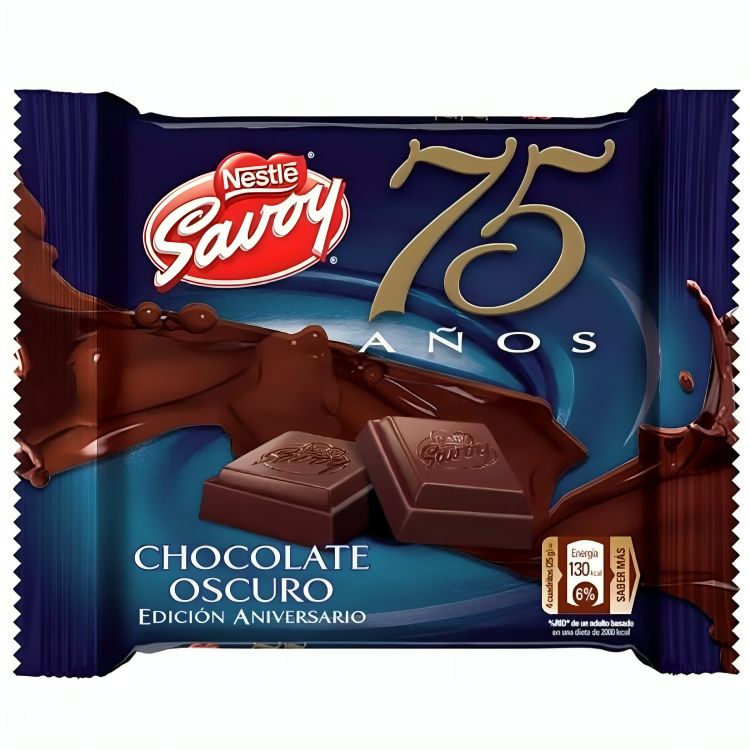 Savoy 75th Anniversary Dark Chocolate 100g