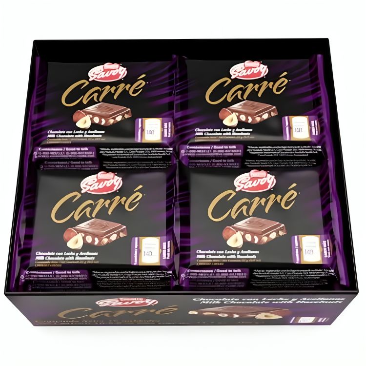 Savoy Carre Mini Avellana Box - 16 Unidades