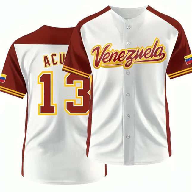 Franela Venezuela Beisbol Vinotinto - Acuña