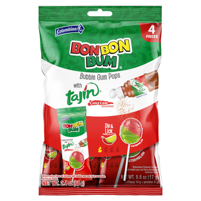Bon Bon Bum Tajín Watermelon - 4 Unidades