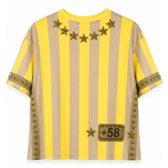 Blusa Venezolana +58 Amarilla - Talla Unica