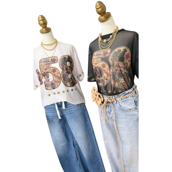 Blusa Venezuela +58 Blanca - Talla Unica