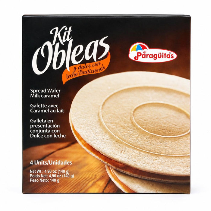El Paraguitas Kit de Obleas con Dulce de Leche 140g