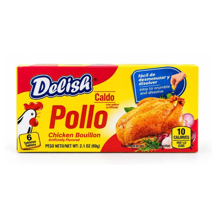 Delish Caldo de Pollo 6 tab 60g