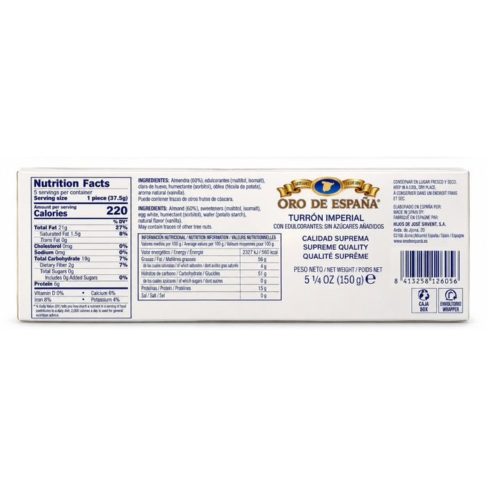 Oro de España Turron Imperial 150g
