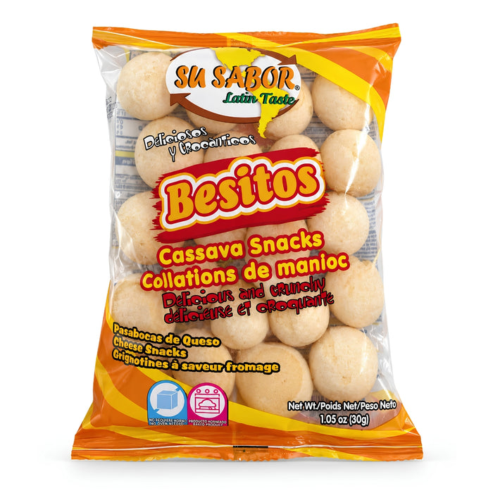 Su Sabor Besitos Pasabocas de Queso 30g