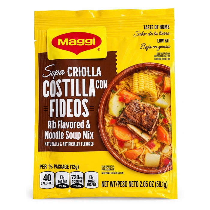Maggi Sopa Criolla de Costilla con Fideos 58,1g