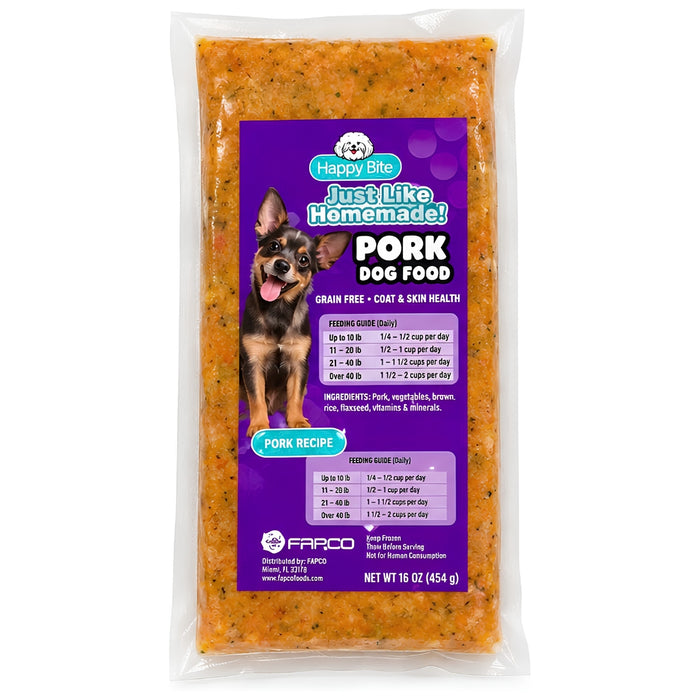 Happy Bite Comida para Perro sabor a Cerdo 454g