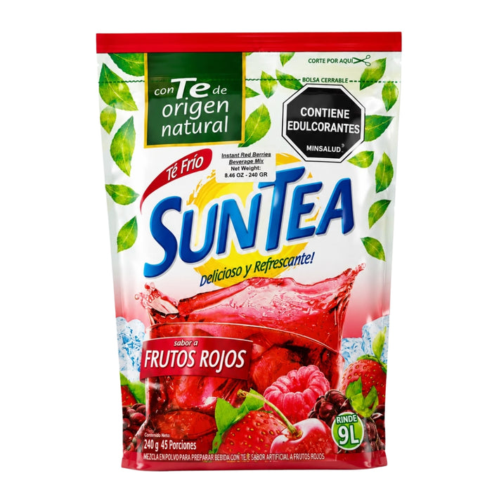 Sun Tea Mezcla de Te en Polvo sabor a Frutos Rojos