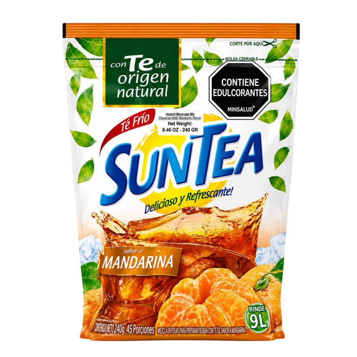 Sun Tea Mezcla de Te en Polvo sabor a Mandaria 240g