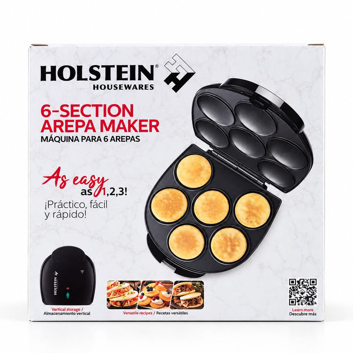Tostiarepa Holstein Maquina para hacer 6 arepas