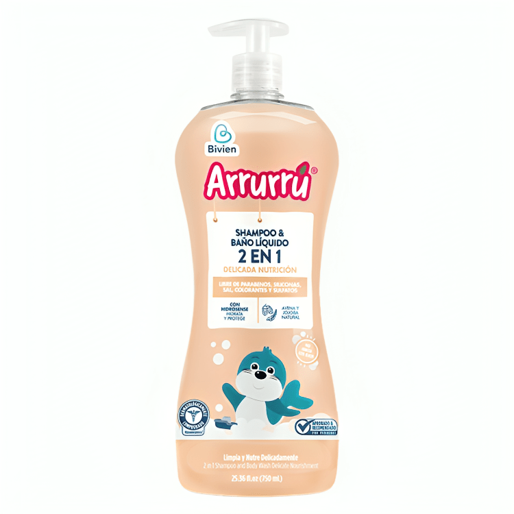 Arrurrú Shampoo & Baño Líquido 25.36 Oz - Sabores Market