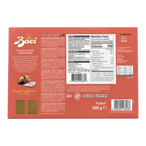 Baci Bombones de Almendras Caramelizadas (Edición Limitada) 200g - Sabores Market
