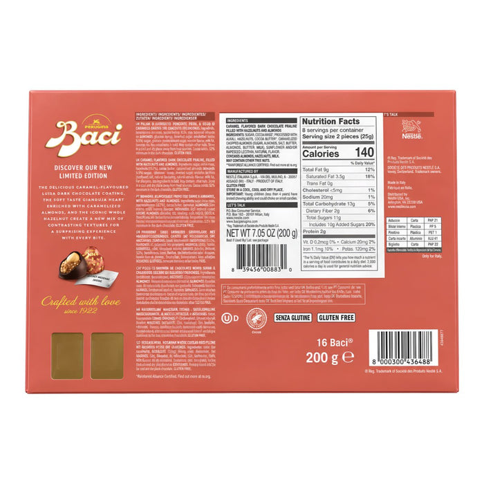 Baci Bombones de Almendras Caramelizadas (Edición Limitada) 200g - Sabores Market