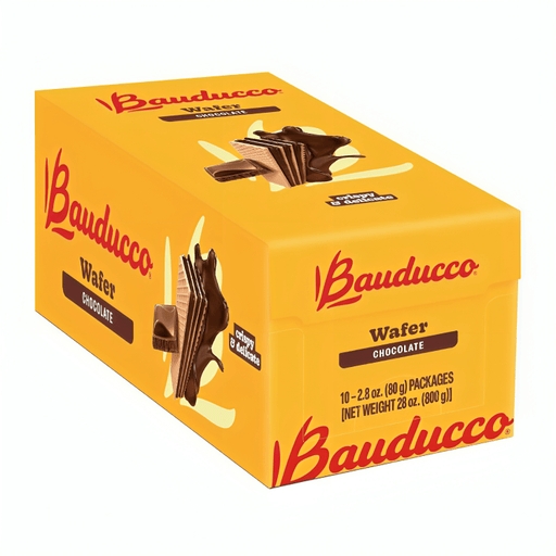 Bauducco Wafer Chocolate 10 x 80g - Sabores Market