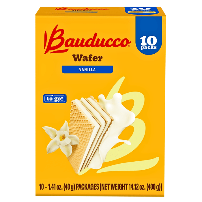 Bauducco Wafer Vainilla x 10 Unidades de 40g - Sabores Market
