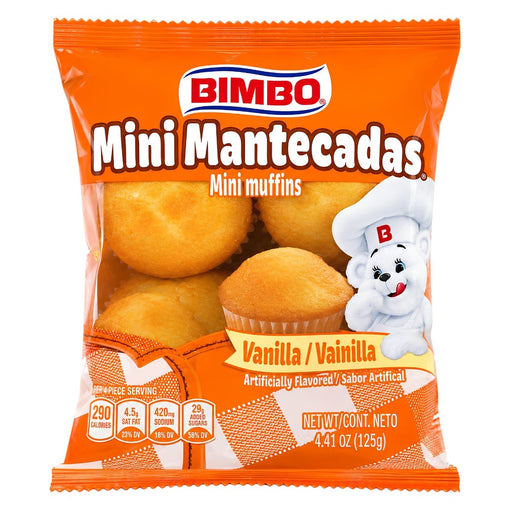 Bimbo Mini Mantecadas sabor a Vainilla 125g - Sabores Market