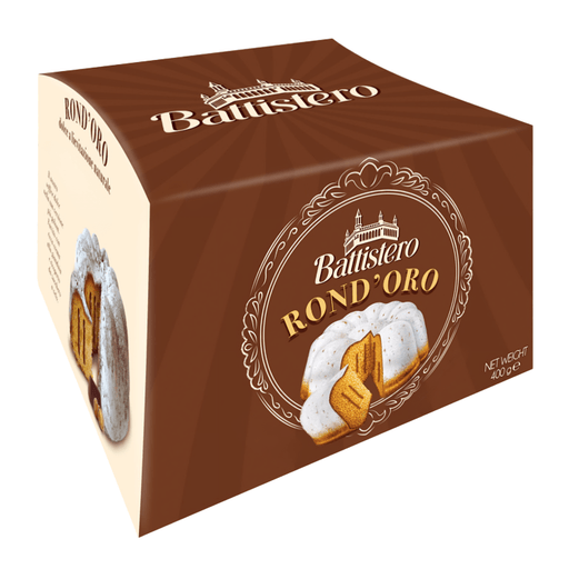 Bizcocho Battistero Rond'Oro Relleno con Crema de Chocolate 400g - Sabores Market