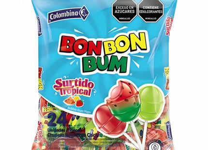 Bon Bon Bum Surtido Tropical - 24 Unidades - Sabores Market