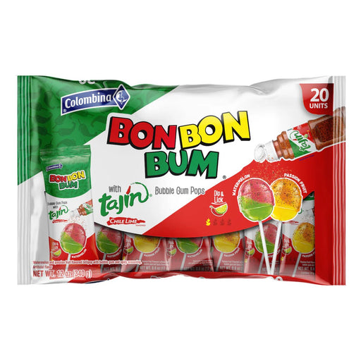 Bon Bon Bum Tajín Chile Lime - 20 Unidades - Sabores Market