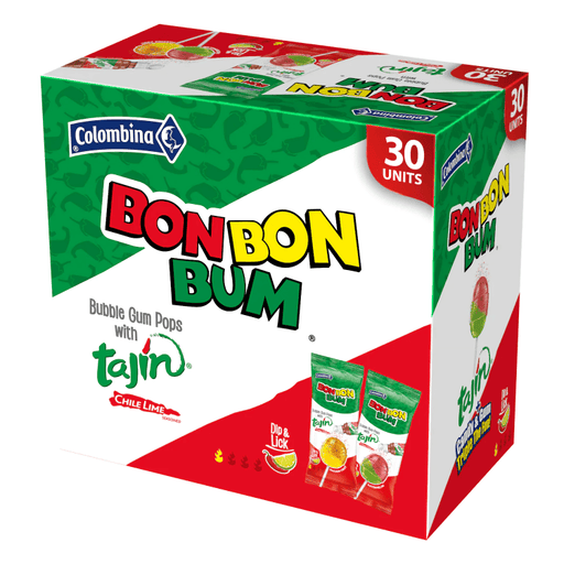 Bon Bon Bum Tajín Chile Lime - 30 Unidades - Sabores Market