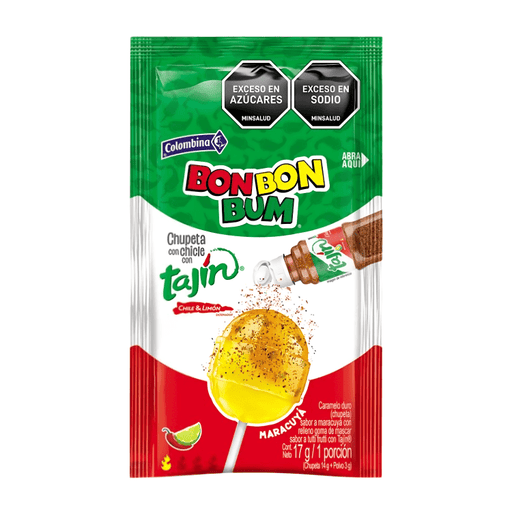 Bon Bon Bum Tajín Passion Fruit 17g - Sabores Market