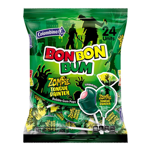 Bon Bon Bum Zoombie Tongue Painter - 24 Unidades - Sabores Market