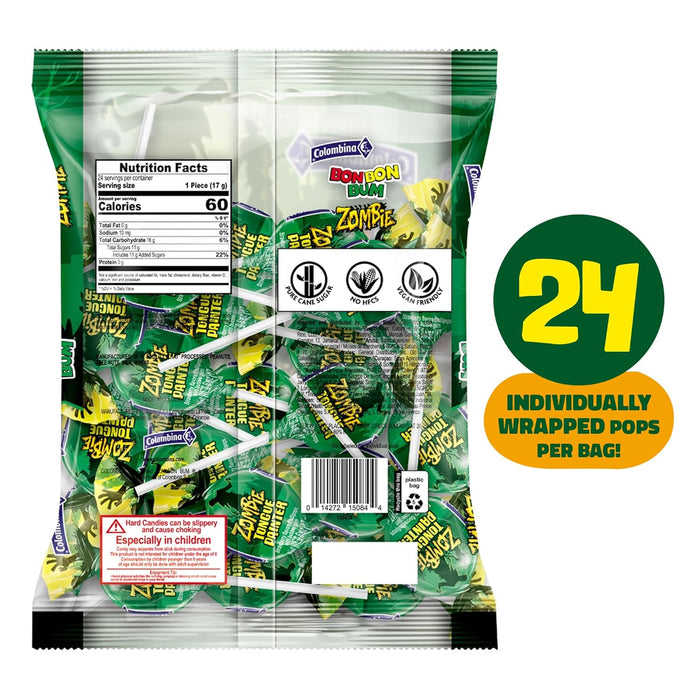 Bon Bon Bum Zoombie Tongue Painter - 24 Unidades - Sabores Market