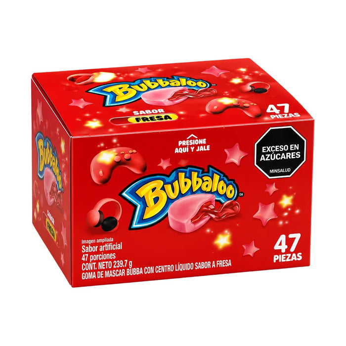 Bubbaloo Fresa - Caja - Sabores Market
