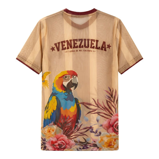 Camiseta Mesh de Venezuela - Beige +58 Rosas - Sabores Market