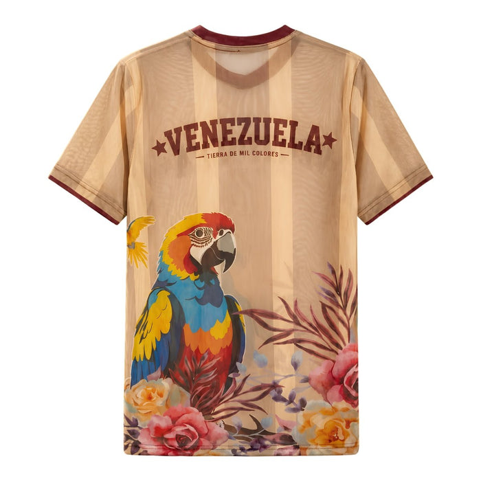 Camiseta Mesh de Venezuela - Beige +58 Rosas - Sabores Market