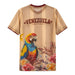 Camiseta Mesh de Venezuela - Beige +58 Rosas - Sabores Market