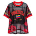 Camiseta Mesh - Roja con Negro Venezuela - Sabores Market