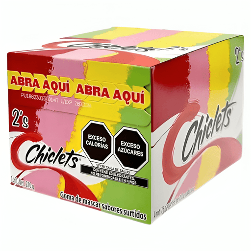 Chiclets 2's - 75 Unidades - Sabores Market