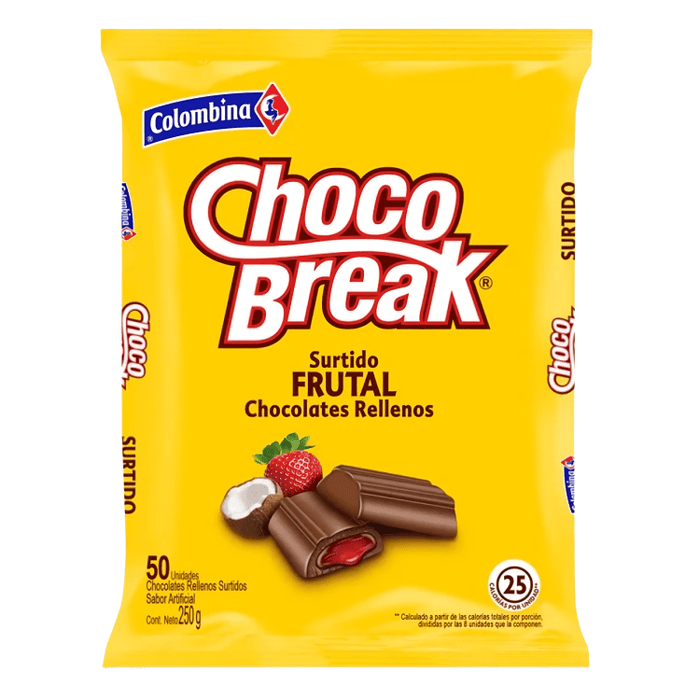 Choco Break Chocolates Rellenos - 50 Unidades - Sabores Market
