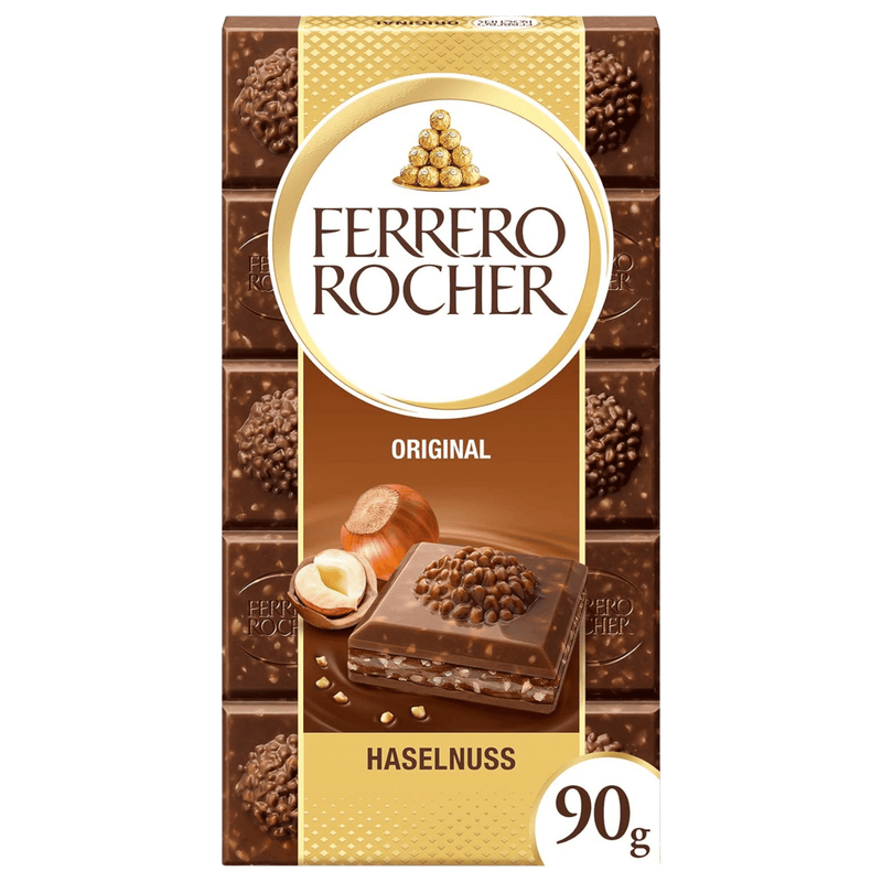 Chocolate Ferrero Rocher Haselnuss 90g - Sabores Market