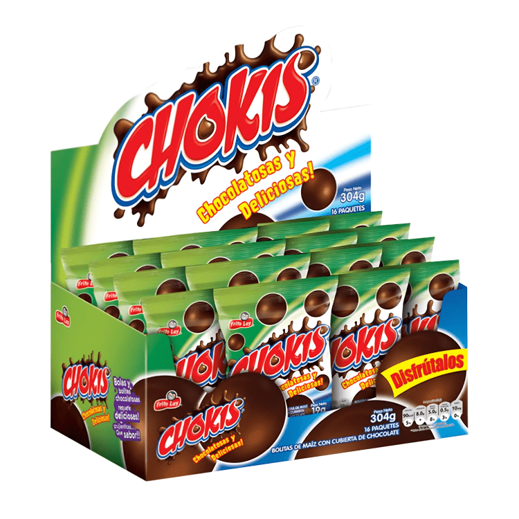 Chokis Display - 16 Unidades - Sabores Market