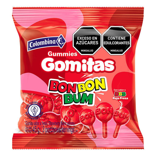 Colombina Gomitas Bon Bon Bum Fresa 80g - Sabores Market
